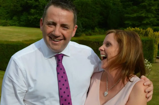 BBC radio presenter John Hunt and his wife Carol