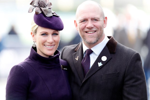Zara Tindall and Mike Tindall attend day 4 'Gold Cup Day' of the Cheltenham Festival 2020 at Cheltenham Racecourse on March 13, 2020 in Cheltenham, England.