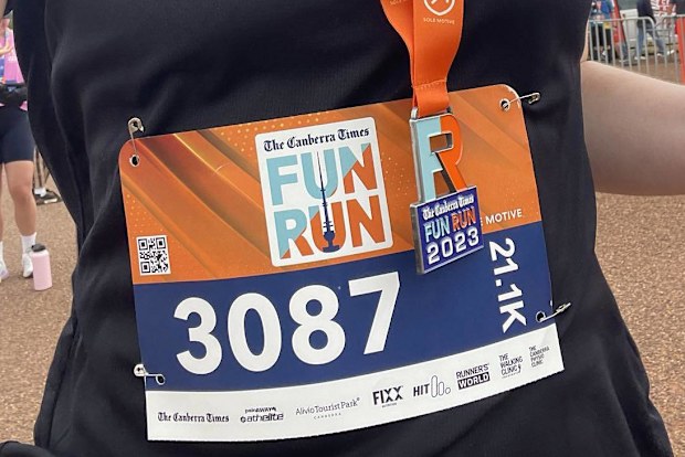 Gabby Oehlmann half marathon medal