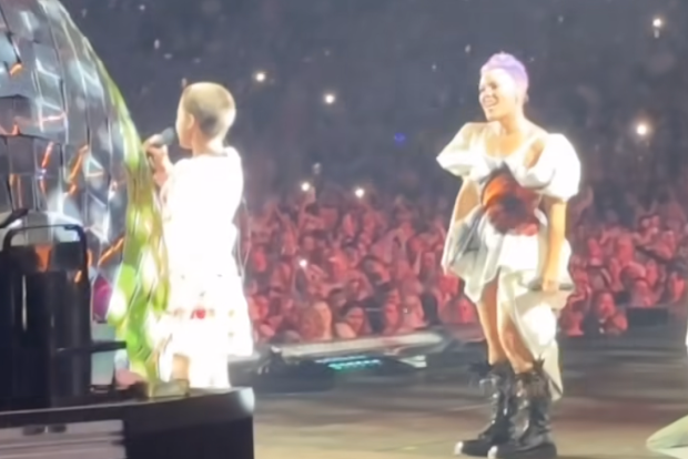 Pink shares reality of touring with children