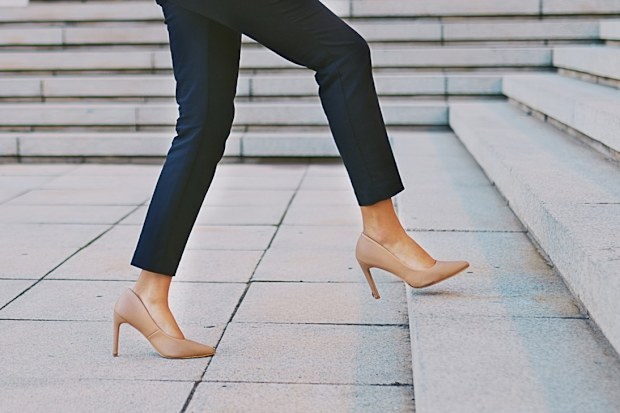 Woman wearing heels