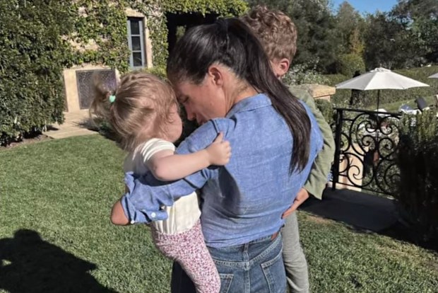 Meghan Markle with daughter Lilibet and son Archie in episode five of Netflix docuseries Harry & Meghan.