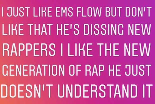 Justin Bieber calls out Eminem