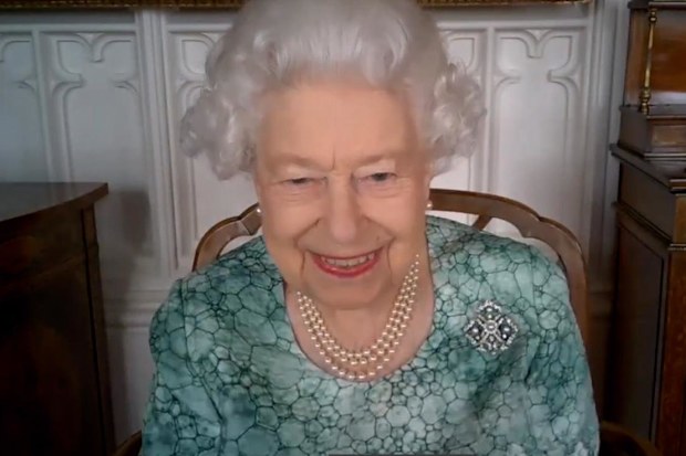 Queen on video call