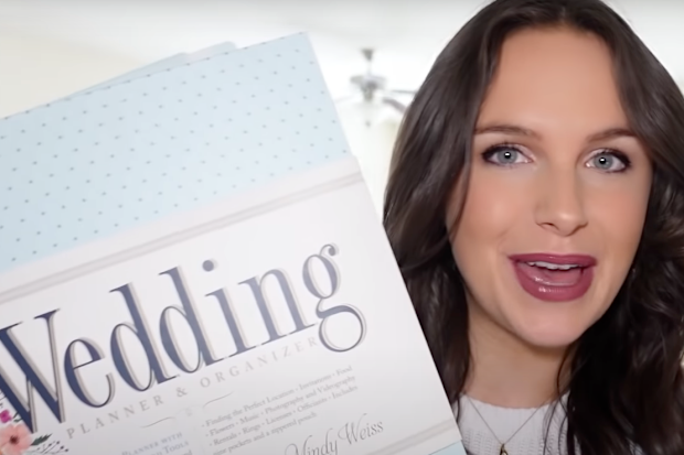 Former US television reporter and YouTuber Clancy Burke has been criticised for not having a wedding party for her big day.