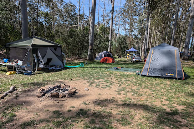We opted for a more remote campsite for our first stop.