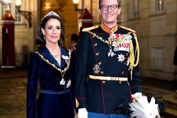Princess Marie and Prince Joachim of Denmark arrive for the first New Year's gala of 2026 at Amalienborg in Copenhagen, January 1, 2026.