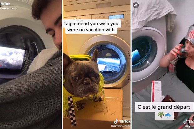 TikTok users turn laundry into plane