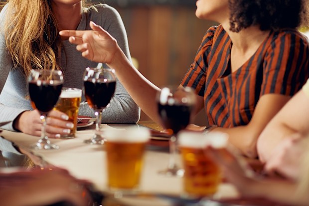 Drinking with friends