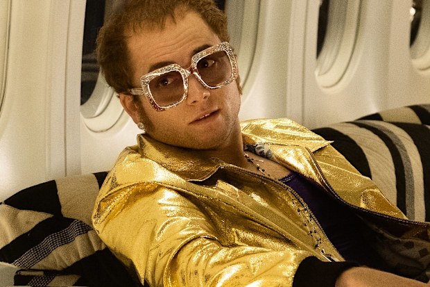Taron Egerton and Steven Mackintosh in Rocketman