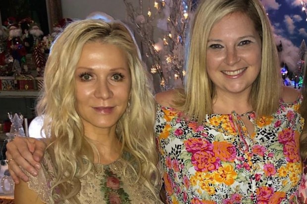 Anna Baker poses with Danielle Spencer, whose children with Russell Crowe she helped train.