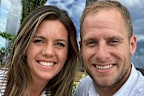 Caleb Flynn, 39, (right) was arrested and charged with his the murder of his wife Ashley Flynn (right).