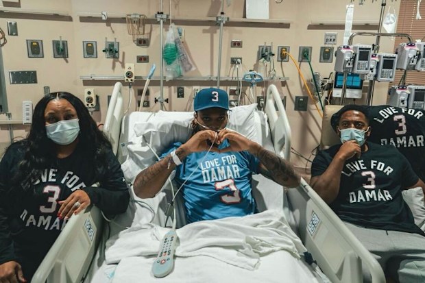 Damar Hamlin in hospital.