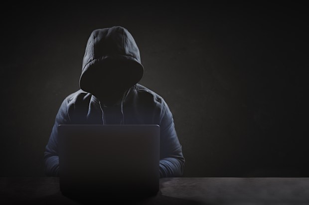 Cybercriminal stock image