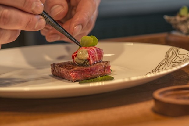 Oncore by Clare Smyth plating food