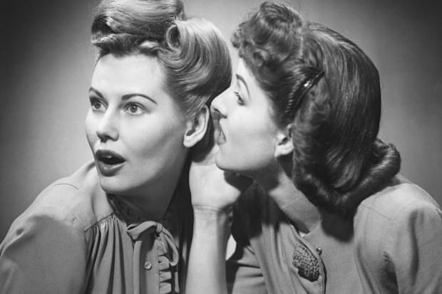1950s women gossiping. Gossip.