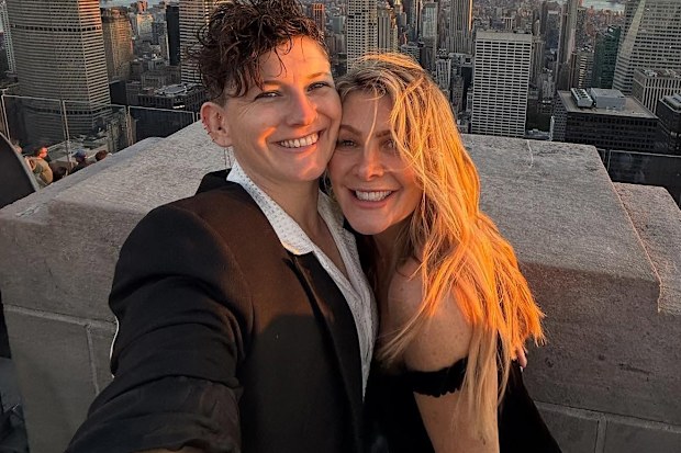 Natalie Bassingthwaite and partner Pip Loth