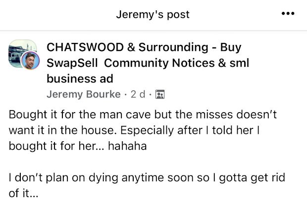 second hand furniture facebook coffin