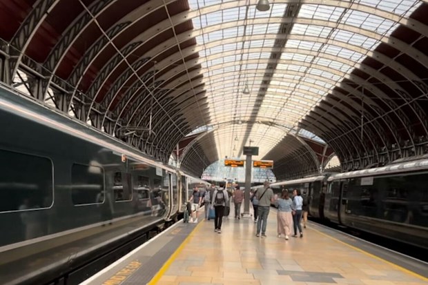 GWR trains at Paddington Station, London