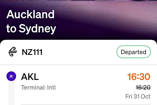 Air New zealand review Sydney Australia to Auckland New Zealand