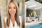 The Block's Rachel Carr is a fan of Mediterranean coastal design style, which is the style she renovated her pool area in.