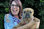 Vanessa and her dog Chauncy who survived tick paralysis
