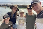Rodger Corser with his family