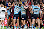 Melee erupts in closing stages.