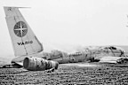 <p>More than 120 people were killed in a plane fire that started with a cigarette on July 11, 1973.</p><p>Varig Flight 820 was only minutes from landing in Paris from Rio de Janeiro when the fire started in the plane's rear lavatory.</p><p>With the plane rapidly filling with smoke, the pilot made an emergency landing in an onion field only five kilometres from the airport.</p>
