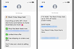 Online shoppers are being urged to ' cyber criminals ramping up fake text messages to scam unwitting Australian victims ahead of one of the biggest global retail sales events of the year.