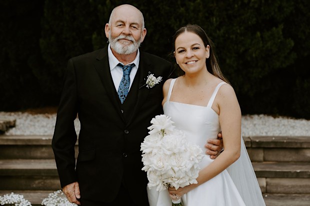 Amy Lyall and her dad