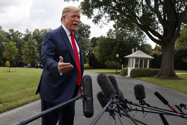 Donald Trump accused journalists of 'fake news' when they quoted Robert Mueller's testimony during a press conference.