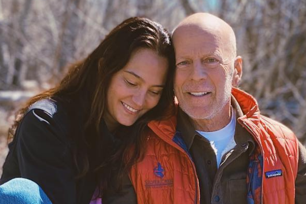 Bruce Willis with wife Emma Heming.Bruce Willis with wife Emma Heming.