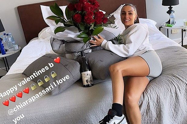 Nick Kyrgios Valentine's Day post Chiara Passari