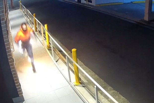 CCTV footage of Burwood salon fire