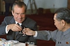 <p>At a banquet, Nixon was served three glasses, orange juice, wine and Maotai, a very alcoholic Chinese drink.</p><p>Painfully aware that Nixon could be a surly drunk, Deputy Secretary of State Alexander Haig sent through a warning about Maotai.</p><p>"UNDER NO REPEAT NO CIRCUMSTANCES SHOULD THE PRESIDENT ACTUALLY DRINK FORM HIS GLASS IN RESPONSE TO BANQUET TOASTS," Haig said.</p><p>Ignoring the message, Nixon sipped from the glass but didn't overdo it.</p>