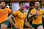 Wallabies Taniela Tupou, Joseph-Aukuso Suaalii and Tom Wright.