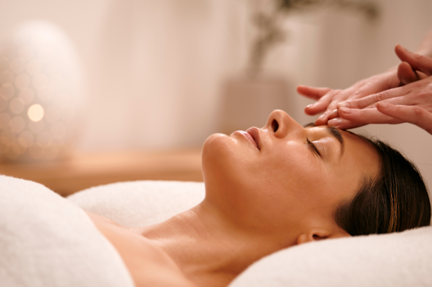 Endota woman spa treatment facial relax