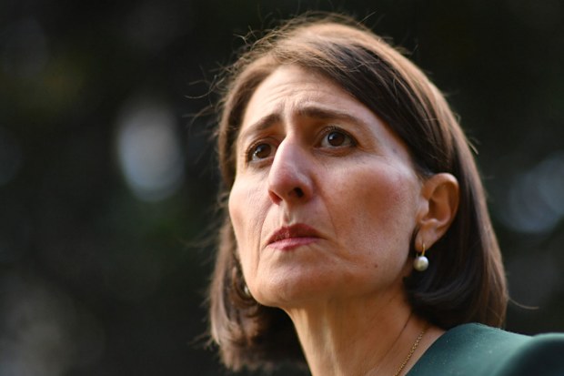 Gladys Berejiklian after the ICAC hearing today.