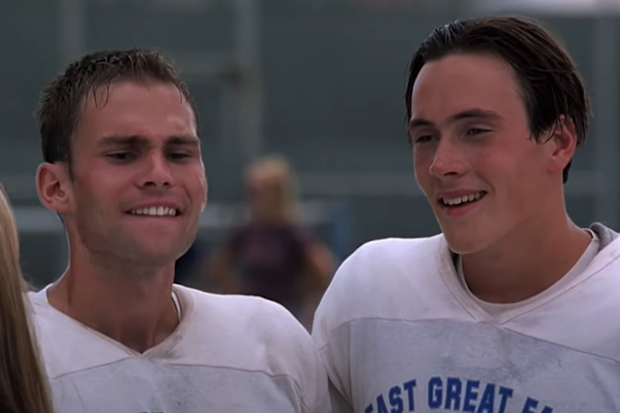Seann William Scott and Chris Klein in American Pie