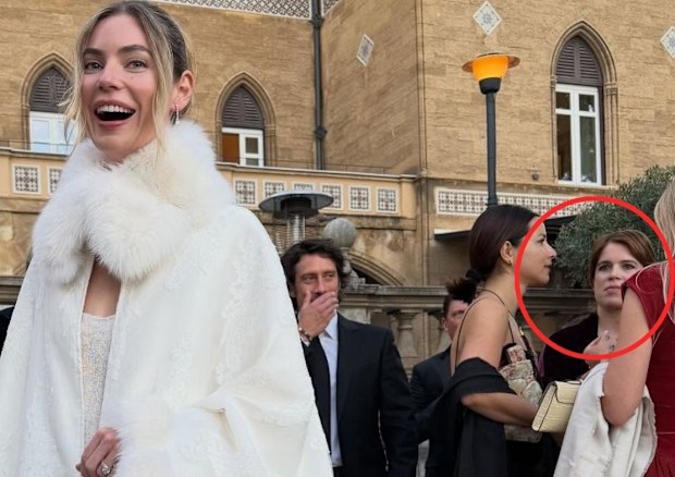 Princess Eugenie was spotted in the background of a society wedding in Pamermo, Italy, in April 2026.
