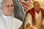 US President Donald Trump posted an AI-generated religious image of himself to Truth Social on the same day as criticising the Pope.