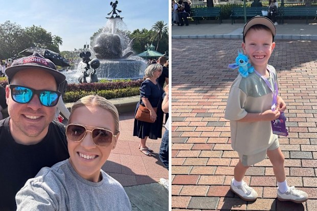 Images from Sean Thompson's famil to Hong Kong Disneyland for 9Travel. The Thompson family started the day out strong.