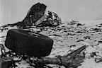 The twisted wreckage from the crashed Air New Zealand DC10 plane litters the slopes of Mount Erebus.