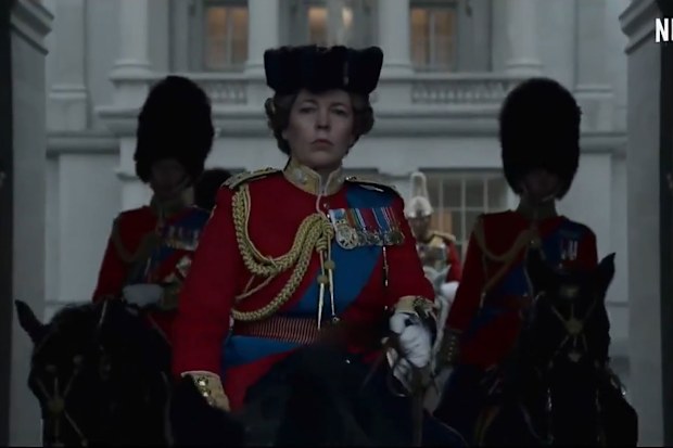 Olivia Coleman as Queen Elizabeth in the Season 4 teaser trailer of The Crown