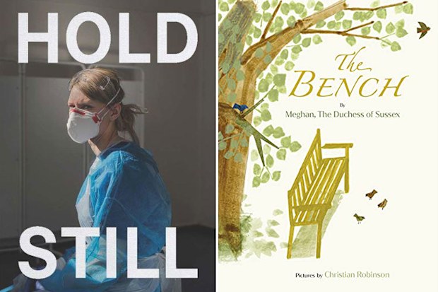 The Duchess of Cambridge's Hold Still book (left), The Duchess of Sussex's The Bench children's book (right)