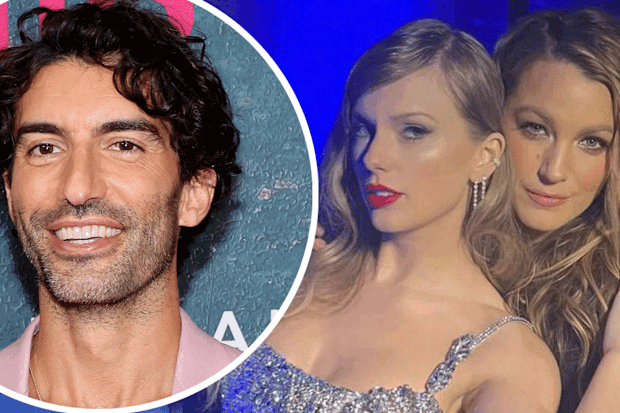 Justin Baldoni, Taylor Swift and Blake Lively 