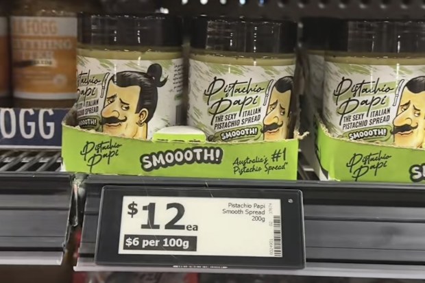 Pistachio Papi spread in Woolworths