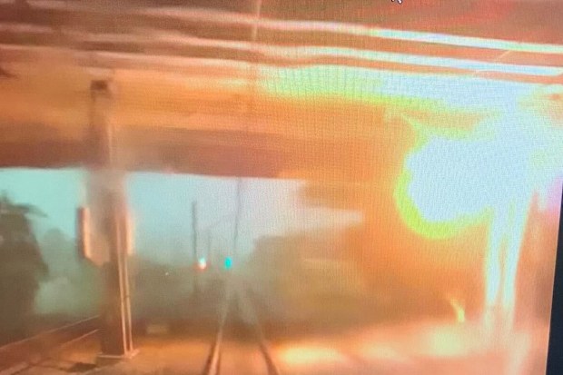 Lightning has hit overhead wiring at Casula in the south-west, impacting trains.