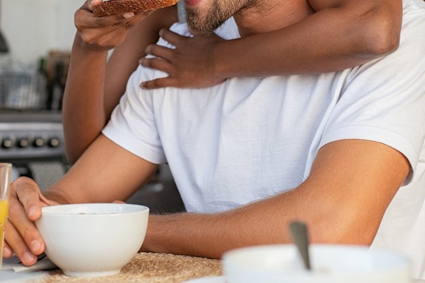 couple sharing breakfast